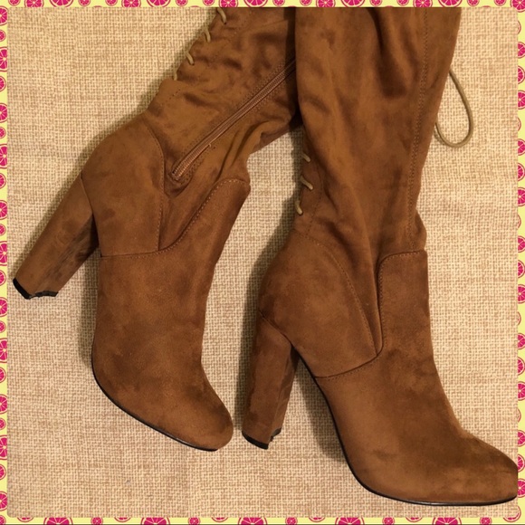 CH Creation Shoes - CH Creation Lace-Up Thigh Boots sz 10